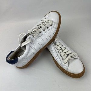 Treasure & Bond Sz 8M White Leather Lace-Up Rubber Bottom Casual Sneakers